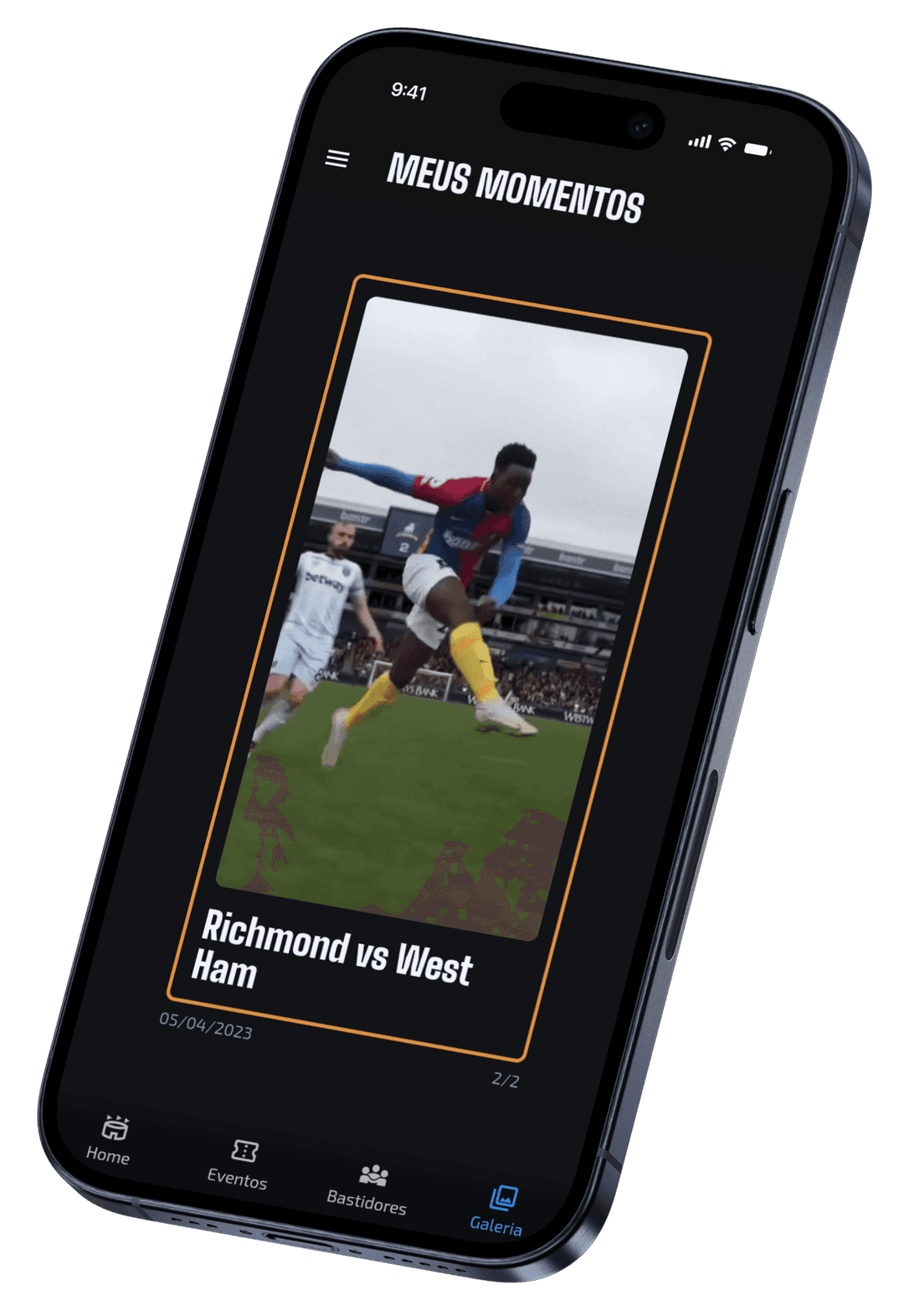 Interface do app Blue Bite mostrando o feed da marca